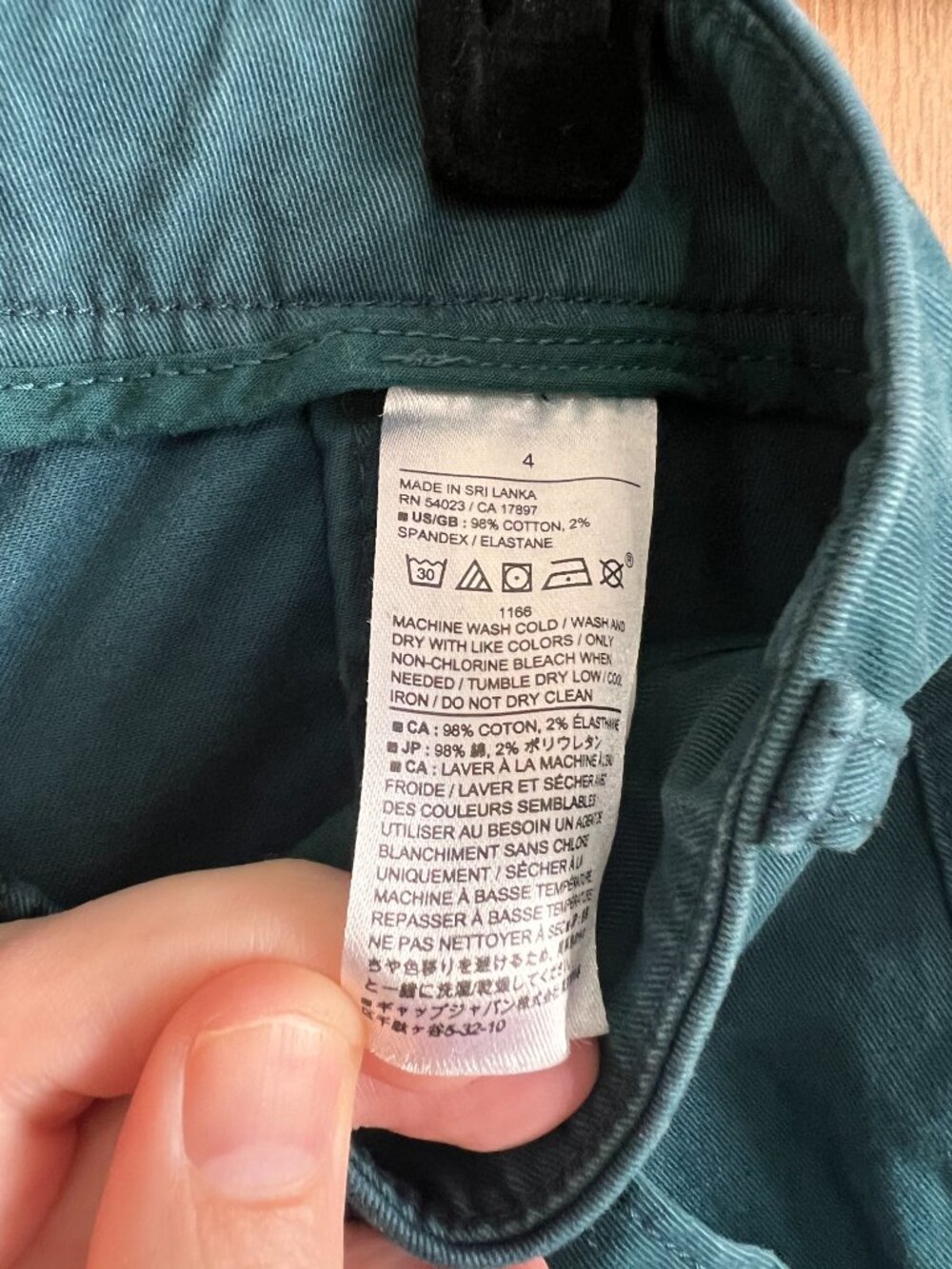 Banana Republic Teal Authentic Chino Barrel Pants - Picture 7 of 7